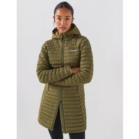Berghaus Womens Nula Micro Long Hydroloft Insulated Hooded Jacket - Green