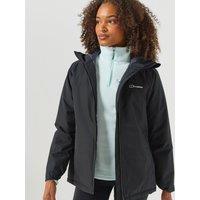Berghaus Womens Deluge Pro 3.0 Hydroshell Insulated Hooded Jacket - Black