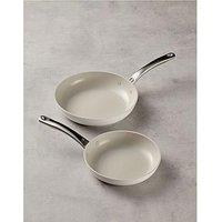 Circulon Halo With Laserdefense 20Cm & 25Cm Induction Hob Ceramic Non Stick Frying Pan Set - Made Without Pfas, Non Toxic, Dishwasher & Oven Safe