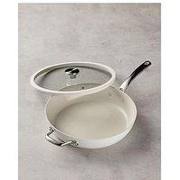 Circulon Halo With Laserdefense 30Cm Induction Hob Ceramic Non Stick Frying Pan With Lid - Made Without Pfas, Non Toxic, Dishwasher & Oven Safe