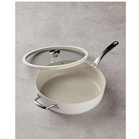 Circulon Halo With Laserdefense 30Cm Induction Hob Ceramic Non Stick Saute Pan With Lid - Made Without Pfas, Non Toxic, Dishwasher & Oven Safe