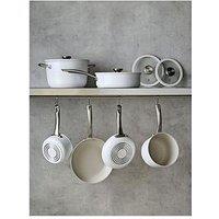 Circulon Halo With Laserdefense Set Of 6 Induction Hob Ceramic Non Stick Pots & Pans - Made Without Pfas, Non Toxic, Dishwasher & Oven Safe