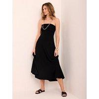 Mint Velvet Bandeau Sundress - Black