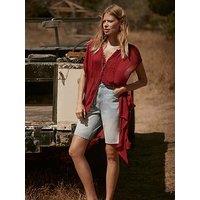 Mint Velvet Burgundy Tunic Top - Red