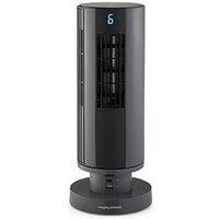 Morphy Richards Airflex 14" Tower Fan With Built-In Device Charger - Grey