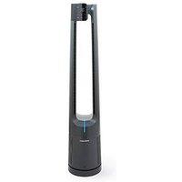 Morphy Richards Airflex 42" Bladeless Tower Fan & Air Purifier With Remote Control - Grey
