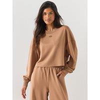 Diesel Women'S Cropped Sweatshirt - Brown