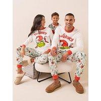 The Very Collection Mens Grinch Christmas Family Pyjamas - Green