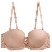 Lipsy Flower Lace Multiway Bra - Nude