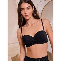 Lipsy All Over Lace Multiway Bra - Black