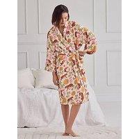 Chelsea Peers Cotton Cheesecloth Siesta Tiger Print Dressing Gown - Print