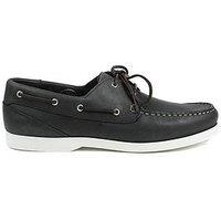 Jones Bootmaker Parsonswide Wide Fit Moccasin - Navy