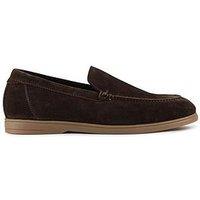 Jones Bootmaker Raiden Casual Slip On Shoes - Brown Suede