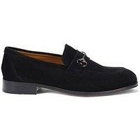 Jones Bootmaker Reece Suede Loafer - Black Suede