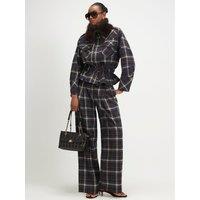 River Island Womens Mongolia Faux Fur Collar Jacket
