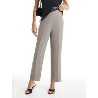 River Island Womens High Waisted Crease Front Cigarette Trousers - Beige