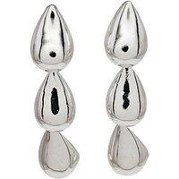 The Edit Hs Edit Teardrop Sterling Silver Bubble Teardrop Drop Earrings