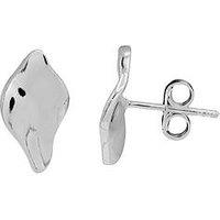 The Edit Hs Edit Molten Sterling Silver Moulded Pebble Stud Earrings