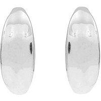 The Edit Hs Edit Molten Sterling Silver Moulded Chunky Hoop Earrings