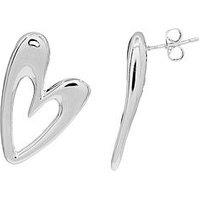 The Edit Hs Edit Hearts Sterling Silver Large Abstract Heart Stud Earrings