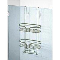 Showerdrape Dante 2 Tier Shower Caddy With Soap Basket Sage