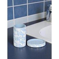 Showerdrape Buttercup Blue Set Of 2 - Sd, T