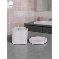 Showerdrape Maison White Set Of 2 - Sd, Tbh