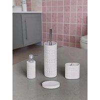 Showerdrape Maison White Set Of 4 - Sd, Tbh, Lsd, Bh