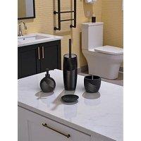 Showerdrape Ripple Black Set Of 4 - Sd, Tbh, Lsd, Bh