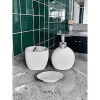Showerdrape Ripple White Set Of 3 - Sd, Tbh, Lsd