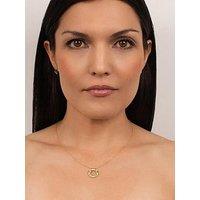 Kleora Kleora Pyramid Modern Electrum Pyramid Circle Pendant