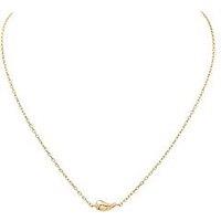 The Edit Hs Edit Teardrop 18Ct Yellow Gold Plated Sterling Silver Teardrop Pendant Necklace