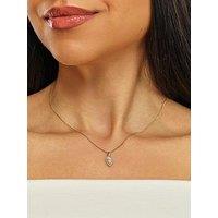 Harriet Harriet Sterling Silver & 18Ct Yellow Gold Plated Vermeil 0.50Ct Lab-Grown Diamond Twist Pendant Necklace