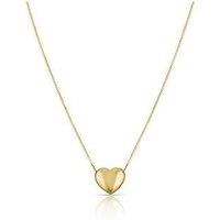 Ernest Jones 9Ct Heart Slider Pendant - Gold