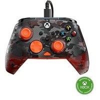 Turtle Beach Rematch Core Wired Xbox Controller Ghost Camo Black & Orange