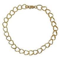 The Edit Hs Edit Chains 18Ct Yellow Gold Plated Plain Large Link Chain Bracelet