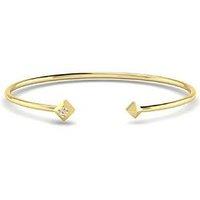 Kleora Kleora Pyramid Modern Electrum Diamond Pyramid Bangle