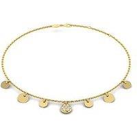 Kleora Kleora Aurora Modern Electrum Diamond Disc Station Bracelet