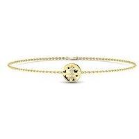 Kleora Iris Modern Electrum Diamond Cats Eye Circle Bracelet - Gold