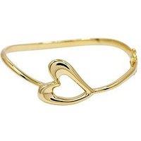 The Edit Hs Edit Hearts 18Ct Yellow Gold Plated Abstract Heart Bangle