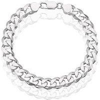 H. Samuel Sterling Silver Men'S 8.5" Curb Chain Bracelet