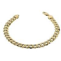 H. Samuel 9Ct Yellow Gold 8" Curb Chain Bracelet