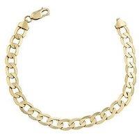 Ernest Jones 9Ct Yellow Gold 8" Curb Chain Bracelet