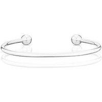 Ernest Jones Men'S Sterling Silver Torque Bangle