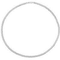 Ernest Jones Sterling 24" Curb Chain - Silver