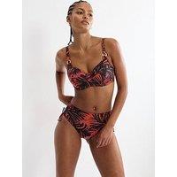 Triumph Summer Palm Wired None Padded Bikini Top - Black