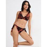Triumph Summer Palm Tai Side Brief - Black