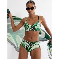 Triumph Summer Palm Wired None Padded Bikini Top - Green