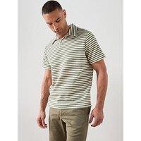 Mango Xavir Short Sleeve Polo Shirt - Medium Green