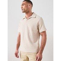 Mango Xavir Short Sleeve Polo Shirt - Light Beige